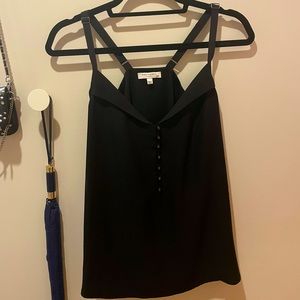 Equipment Adjustable Cami Top with Buttons Size M